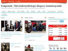 Tablet Screenshot of emigrantul.ro